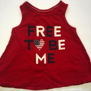 Patriotic sleeveless top - NWOT